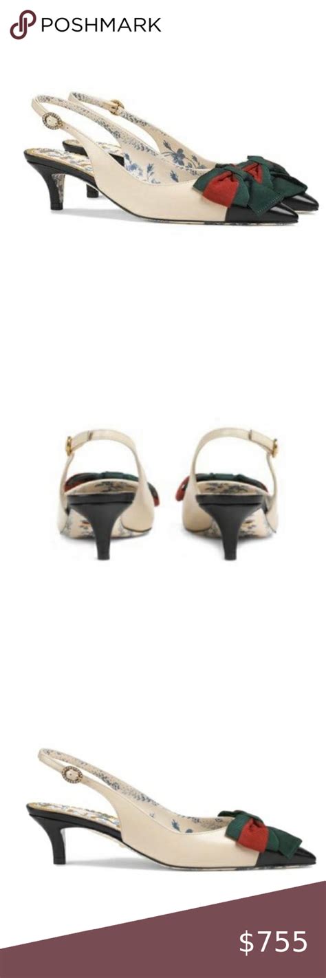 gucci kitten heels|gucci kitten heel slingback.